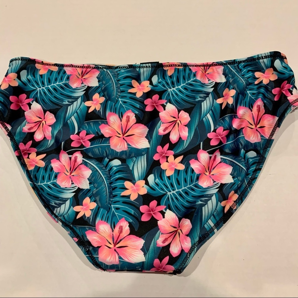 HURLEY Reversible Floral / Stripe Bikini Bottoms - Picture 2 of 5